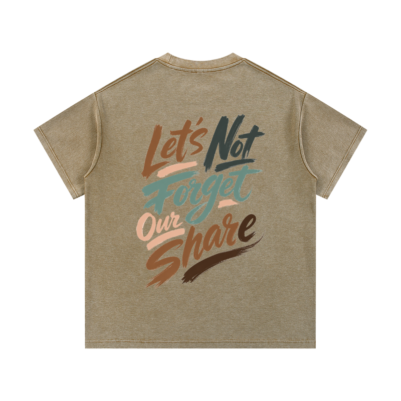 Mineral Wash Waffle Knit T-Shirt