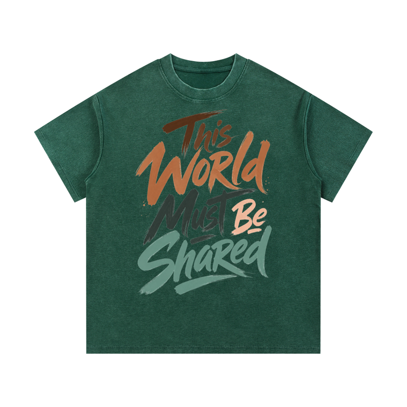 Mineral Wash Waffle Knit T-Shirt