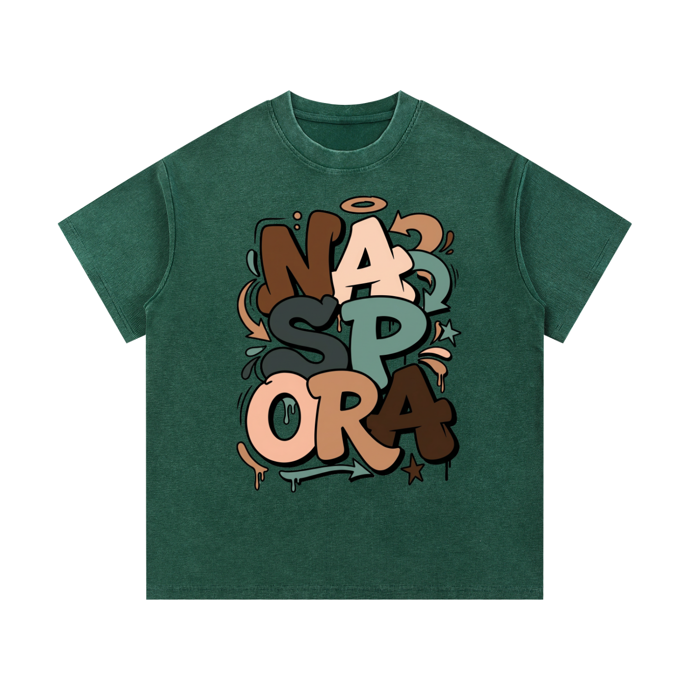 Mineral Wash Waffle Knit T-Shirt
