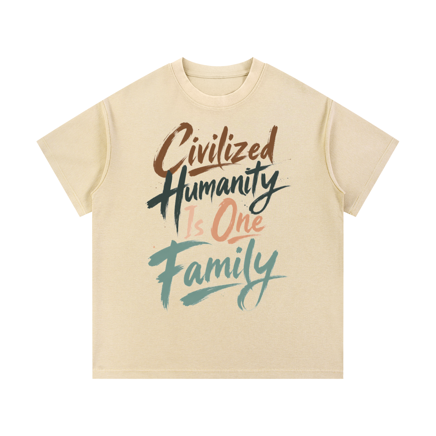 Mineral Wash Waffle Knit T-Shirt