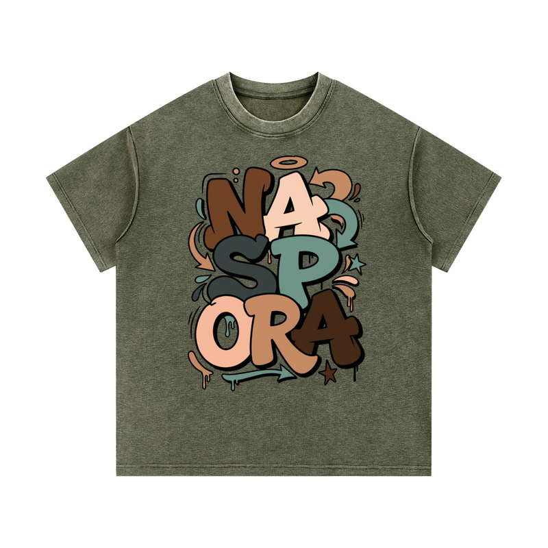 Mineral Wash Waffle Knit T-Shirt