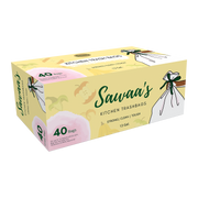 (2-Pack) 13 Gallon Tall Kitchen Drawstring Trash Bags , 40 Count - Sawaa's