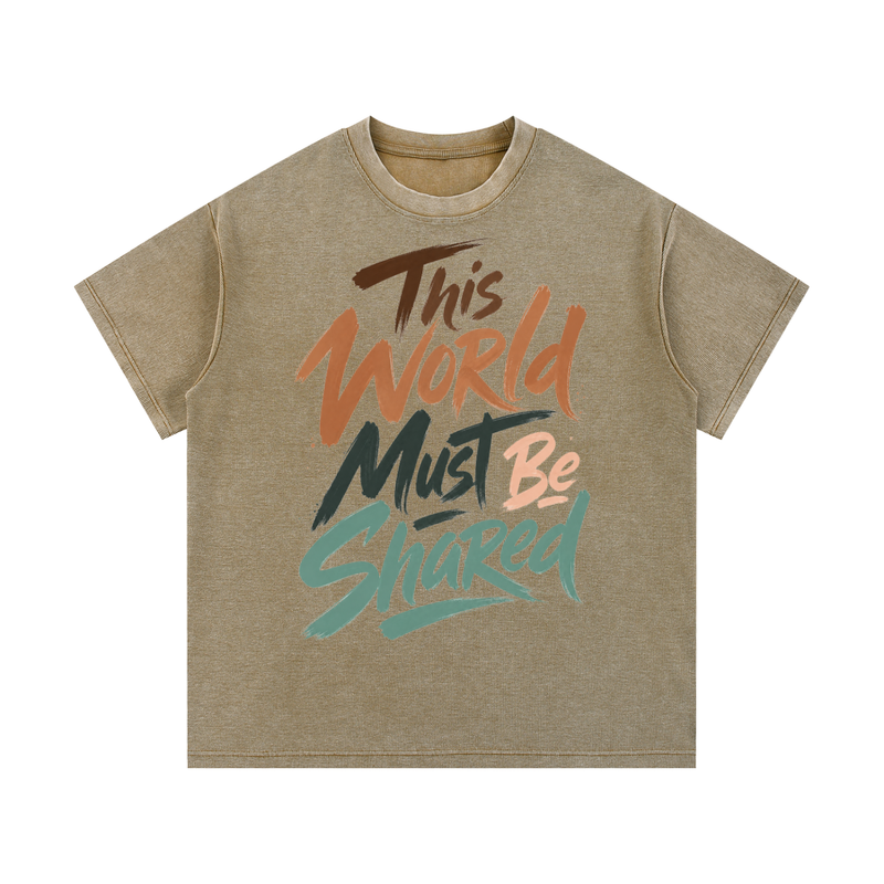 Mineral Wash Waffle Knit T-Shirt