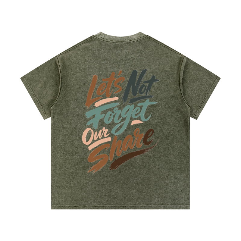 Mineral Wash Waffle Knit T-Shirt