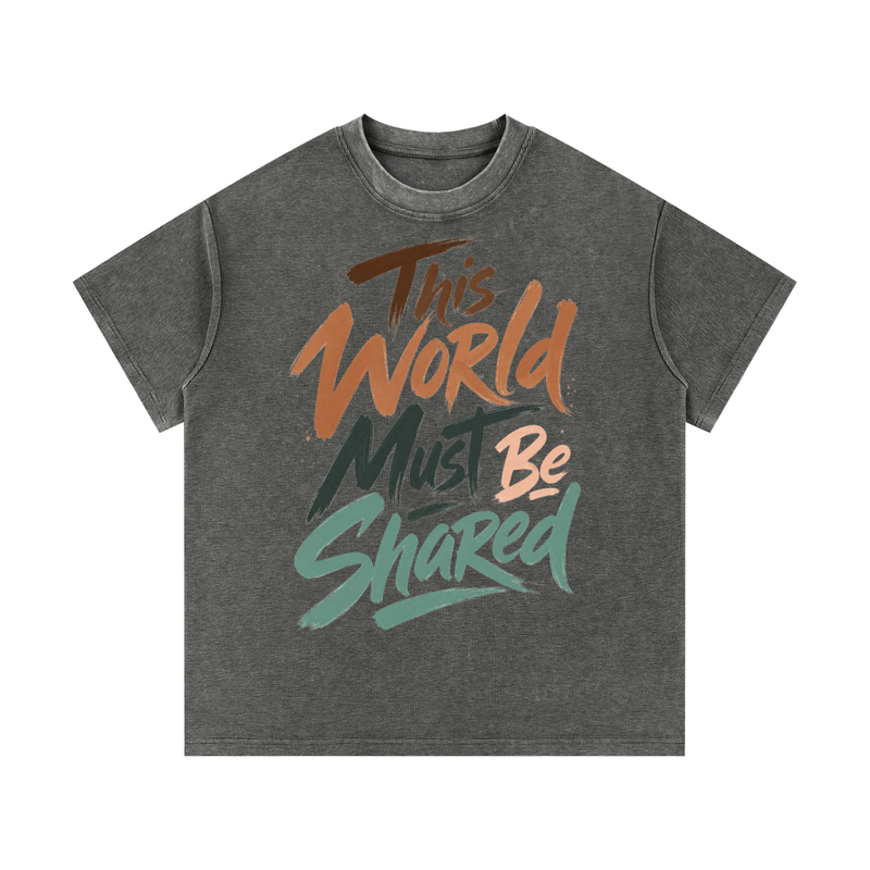 Mineral Wash Waffle Knit T-Shirt
