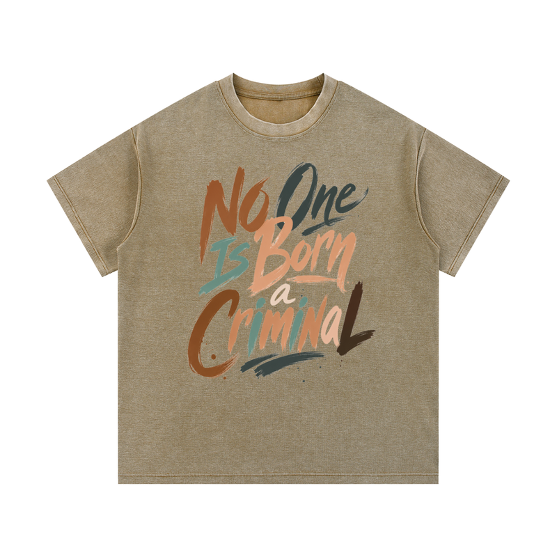 Mineral Wash Waffle Knit T-Shirt
