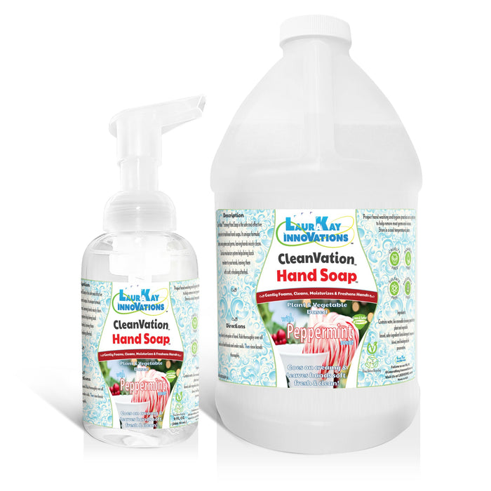 CleanVation HandSoap™ Safer & Effective Foaming Hand Soap Bundle - 9 fl oz and 64 fl oz Refill