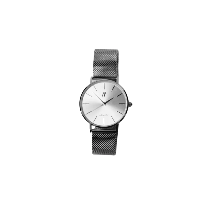 Advance Chrome 36MM Unisex Mesh Watch In Silver