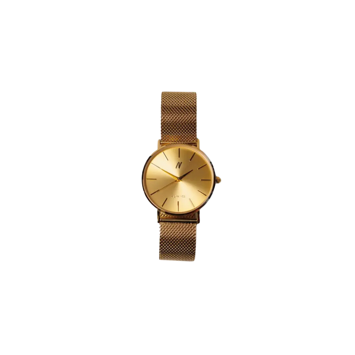 Advance No Limit 36MM Unisex Mesh Watch In Yellow Gold