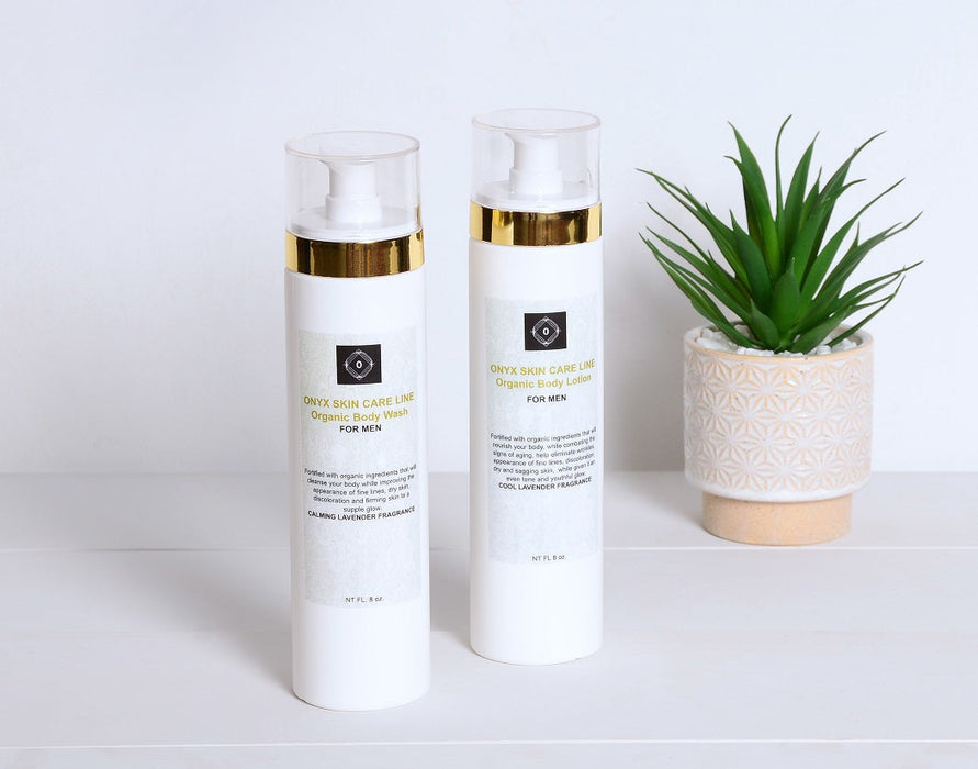 DUO SKIN CARE  ANTI-AGING SYSTEM FOR DRY SKIN- Nourishing Wash and Lotion - Fragrance Free- for MEN -  ITEM CODE: 601950409181