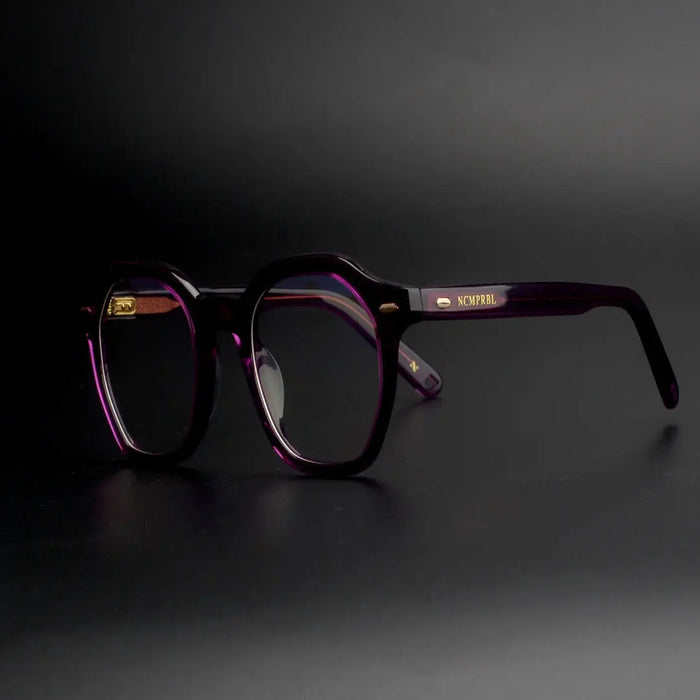 Clarity Haze Large Frame Eyeglasses In Purple