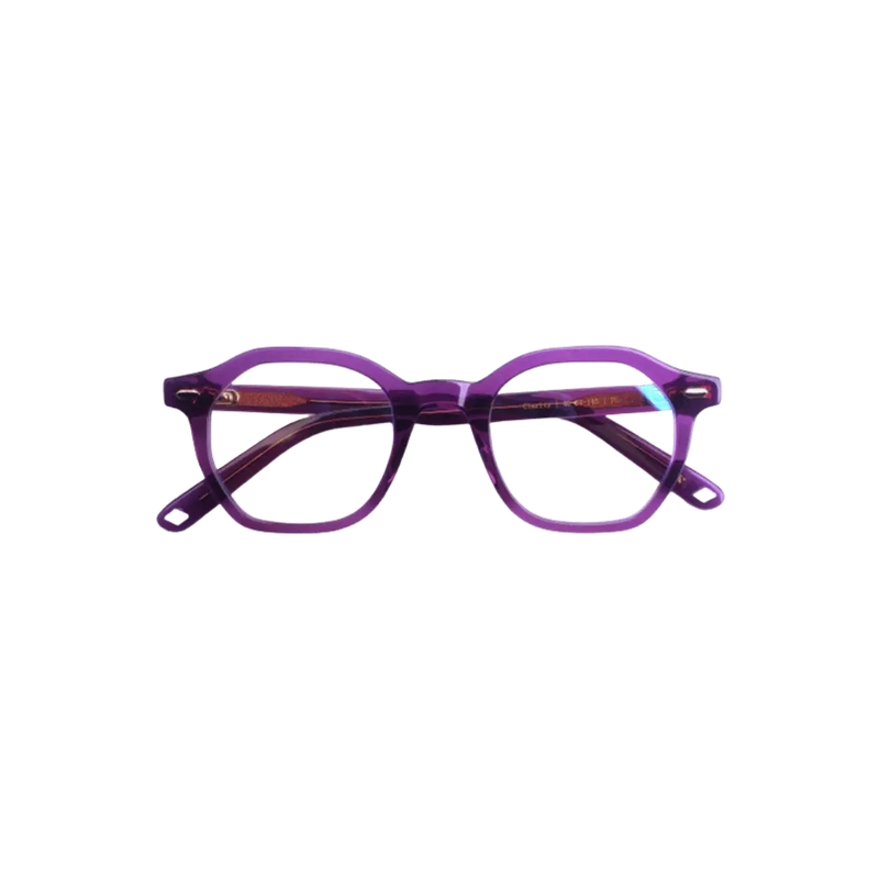 Clarity Haze Large Frame Eyeglasses In Purple