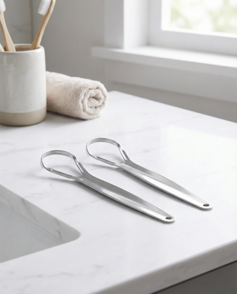 Tongue Scrapers (Stainless Steel)