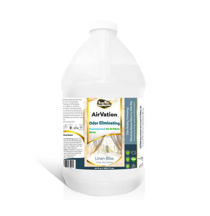 Odor Eliminating Air Freshener - AirVation™ The Safe Anywhere Deodorizer Concentrated Odor Binding Air Freshener for Fabrics & Air - 64 fl oz Refill