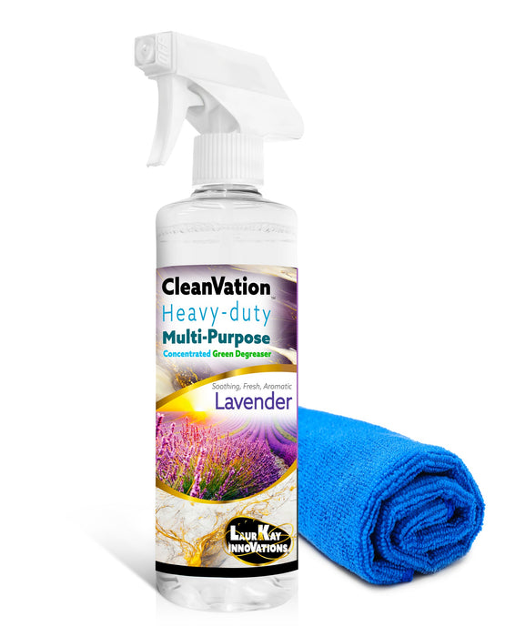 CleanVation™ Heavy Duty Concentrated Safe Degreaser 3 in 1 Multi-Surface and Carpet Stain Cleaner - Available in Lemon and Lavender
