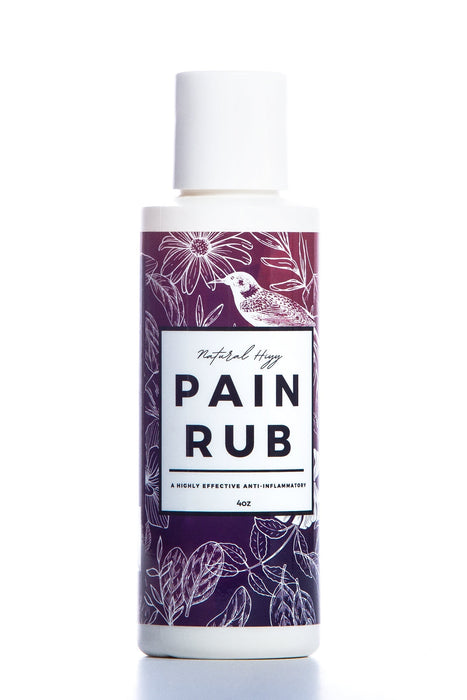 (2 Pack) Pain Rub, 4 oz - Natural Hiyy