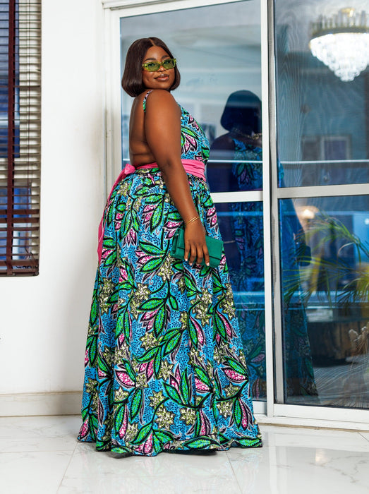 Obianuju Backless Maxi Dress