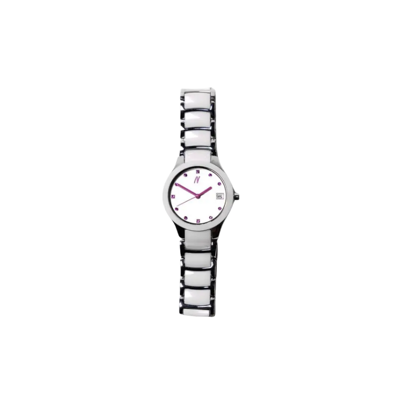 Petite Link Purple Reign 34MM Womens Ceramic Watch In White/Purple