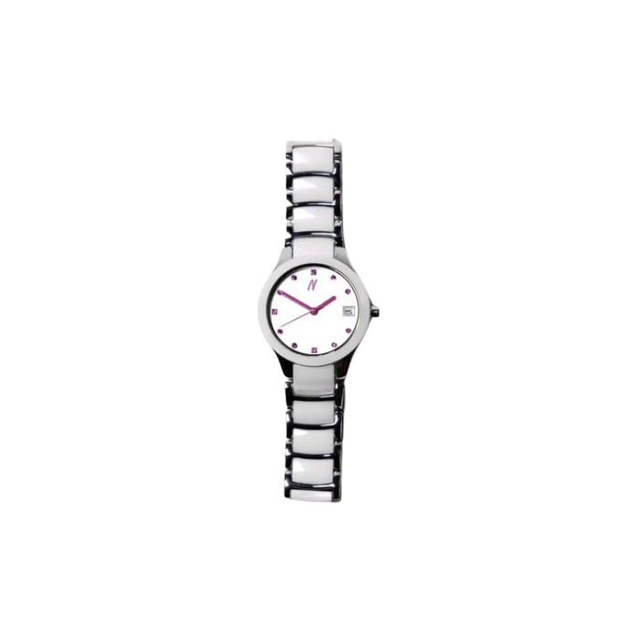 Petite Link Purple Reign 34MM Womens Ceramic Watch In White/Purple