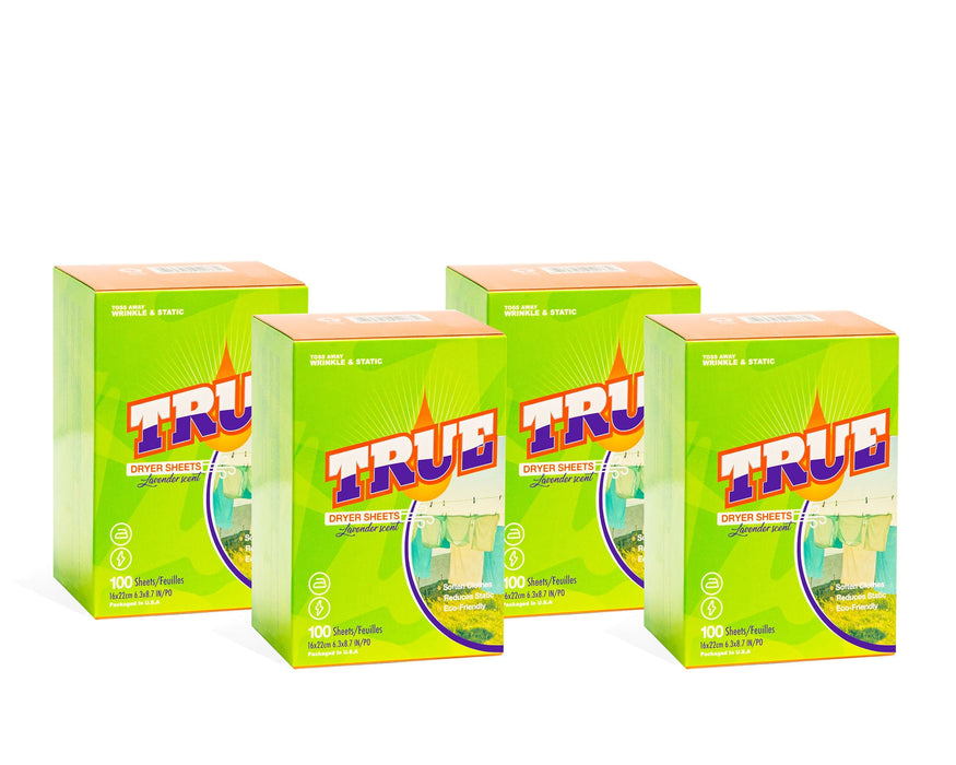 True Laundry Dryer Sheet - 4 Pack