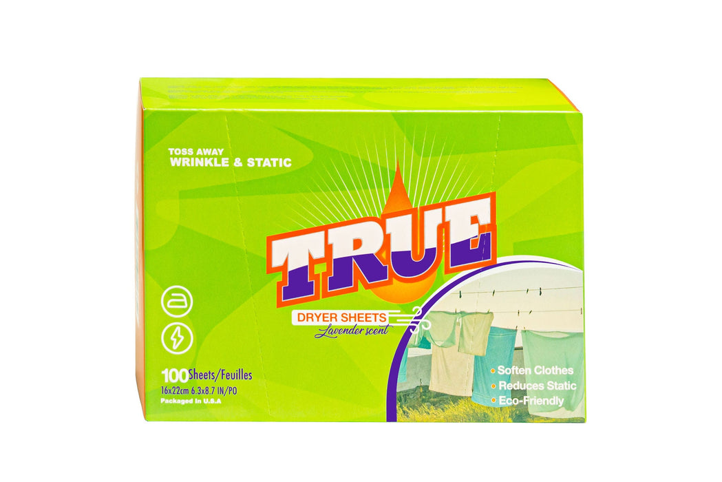 True Laundry Dryer Sheet - 100 Count