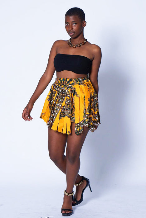 Dashiki Dancing Skirt with Frills