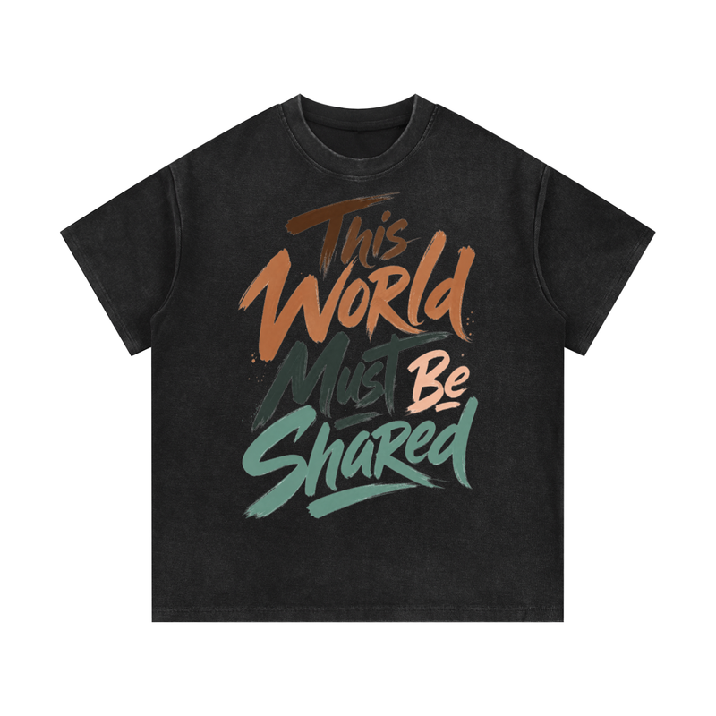 Mineral Wash Waffle Knit T-Shirt
