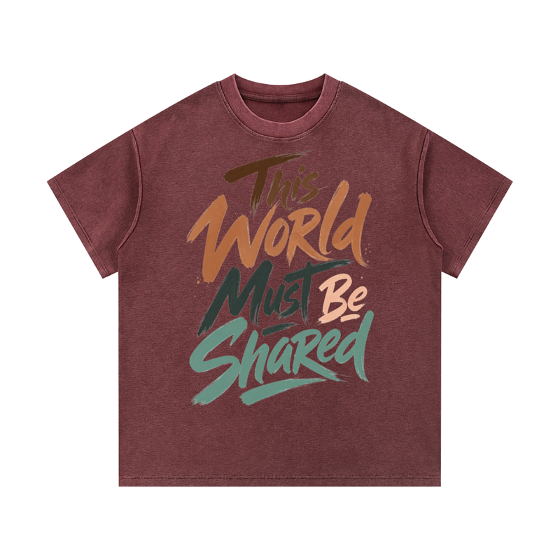 Mineral Wash Waffle Knit T-Shirt