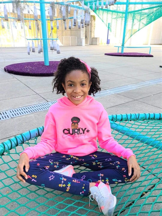 Curly+Confident™ Girls Statement Character Hoodie (Multiple Colors)