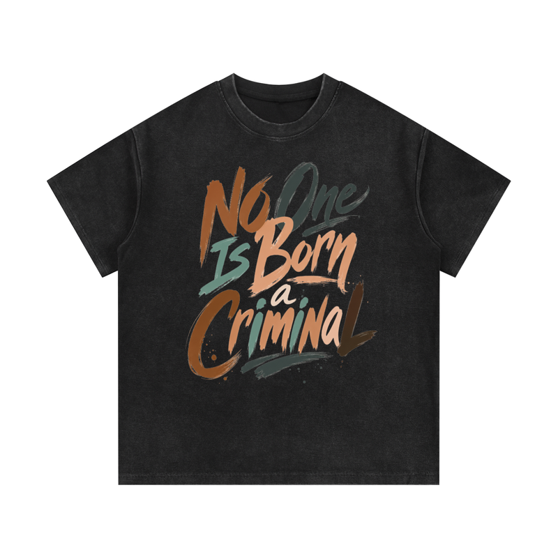 Mineral Wash Waffle Knit T-Shirt