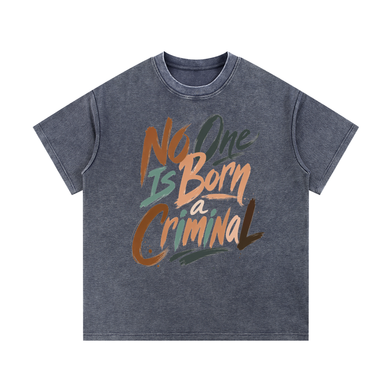 Mineral Wash Waffle Knit T-Shirt