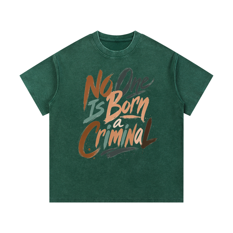 Mineral Wash Waffle Knit T-Shirt