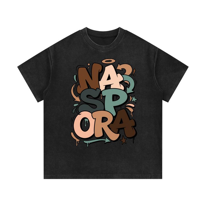 Mineral Wash Waffle Knit T-Shirt