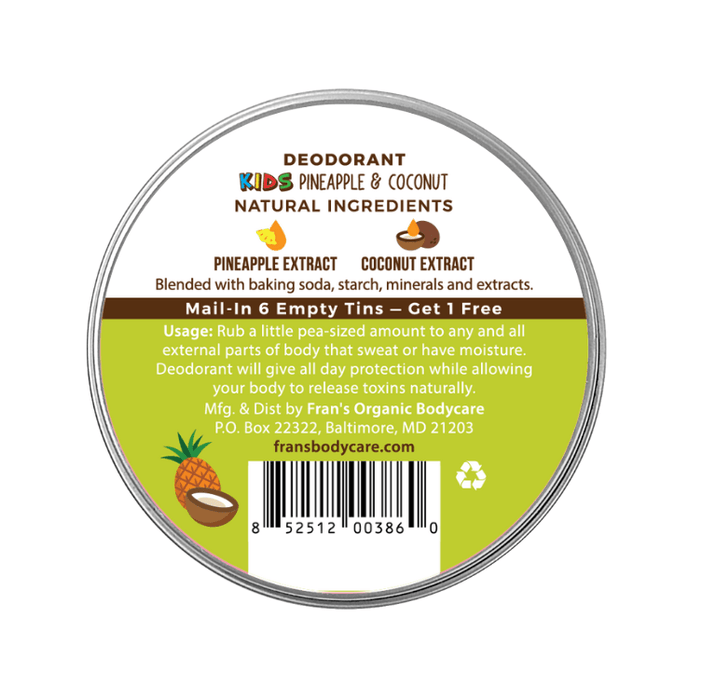 FreeMe Deodorant Kids Pineapple & Coconut