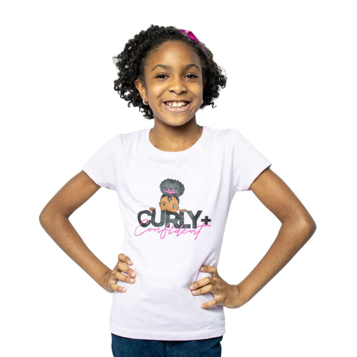 Curly+Confident™: Girls Statement Tees-Tees-Beautiful Curly Me